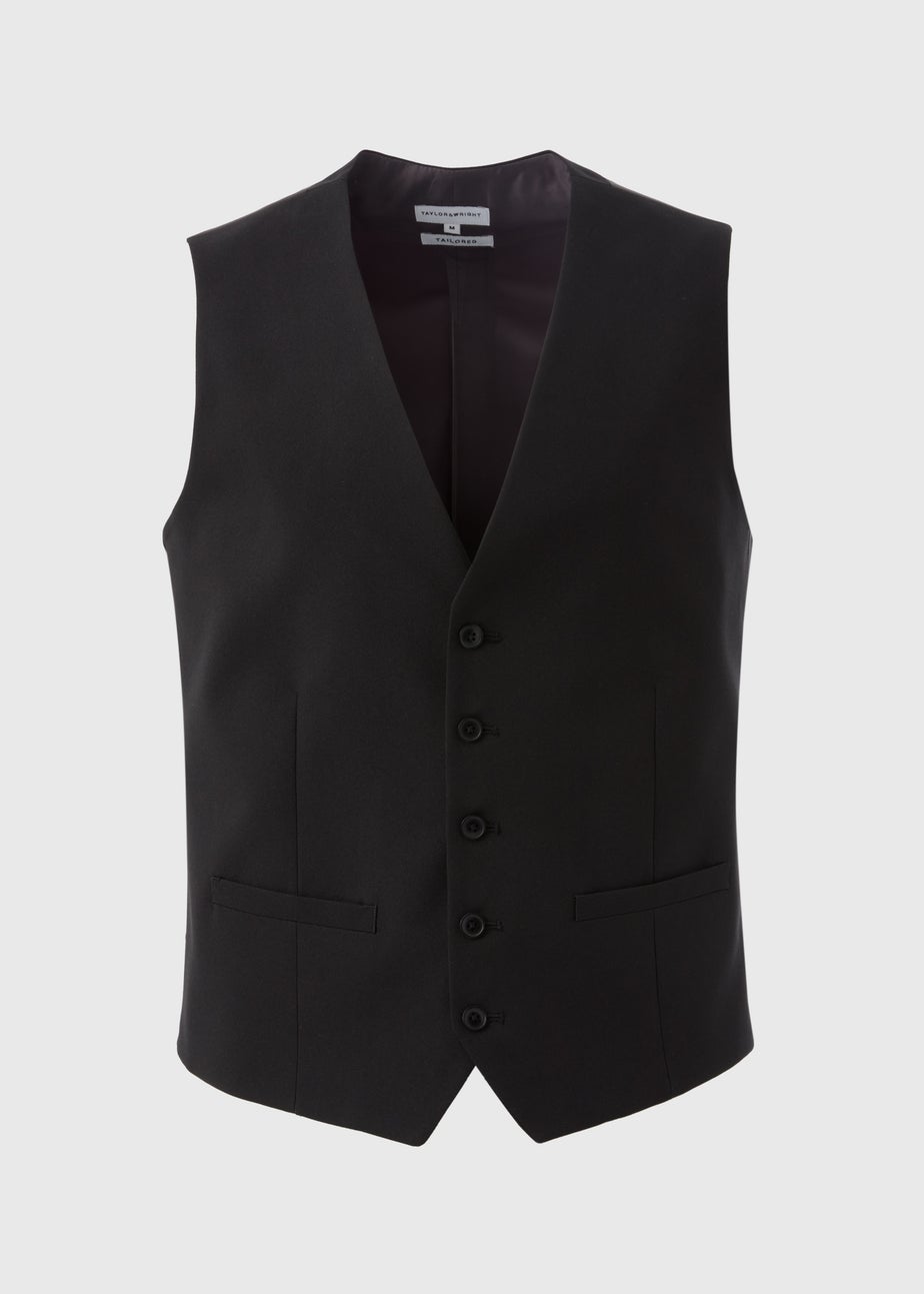 Taylor & Wright Panama Black Suit Waistcoat