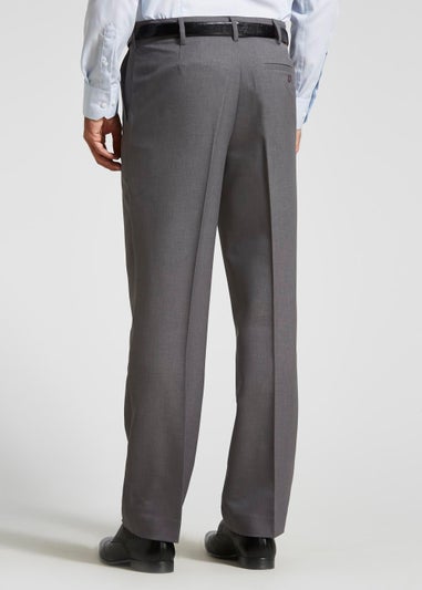 Farah Grey Flexi Waist Trousers