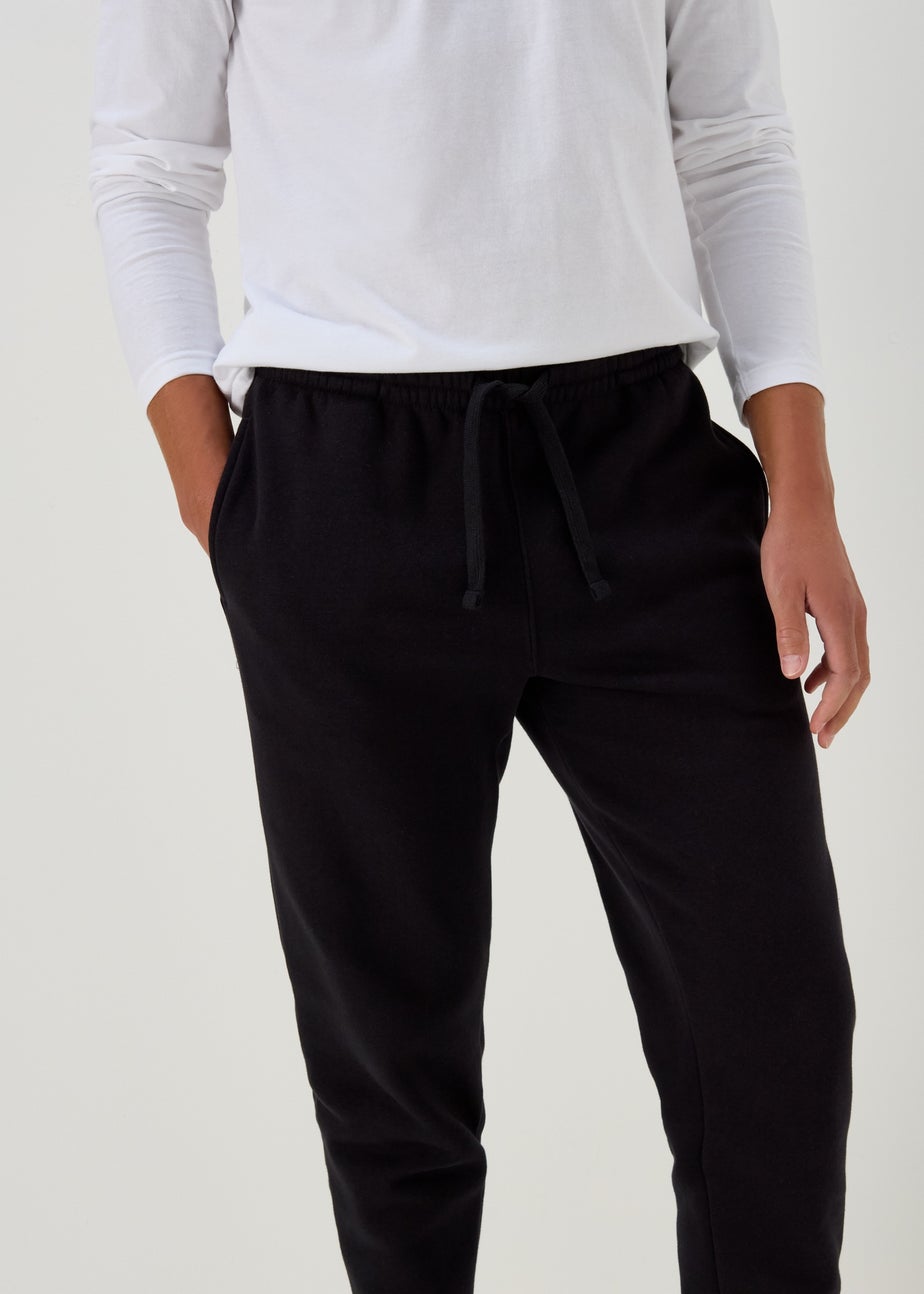 Black Essential Cuffed Joggers