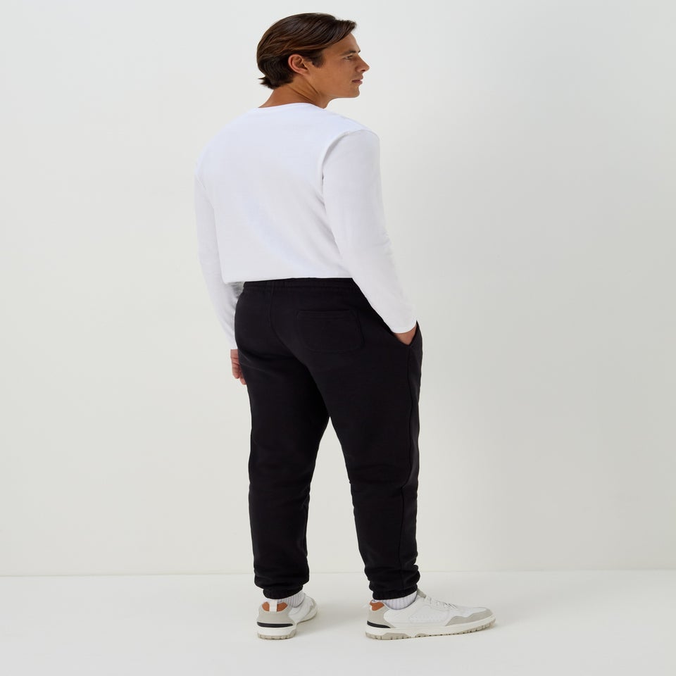 Black Essential Cuffed Joggers