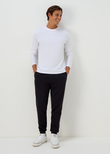 Black Essential Cuffed Joggers