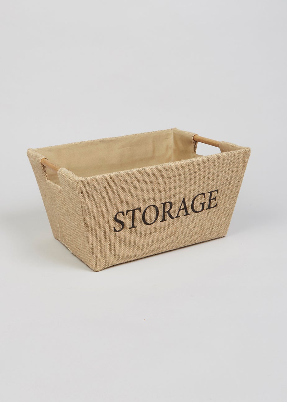 Jute Storage Tray (29cm x 19cm x 18cm)