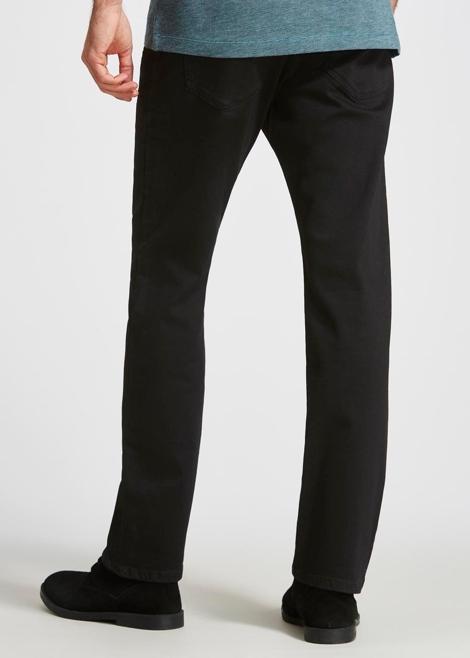 Black Stretch Straight Fit Jeans