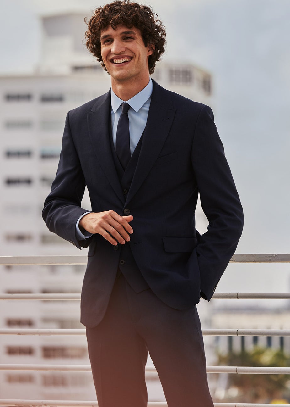 Taylor & Wright Navy Texture Tie