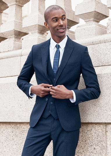 Taylor & Wright Navy Texture Tie