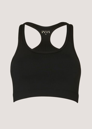 Souluxe Black Padded Sports Bra