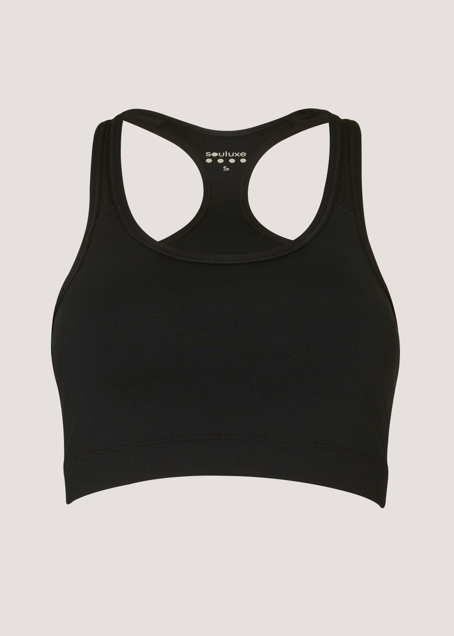 Souluxe Black Padded Sports Bra