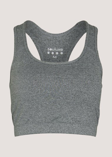 Souluxe Grey Padded Sports Bra