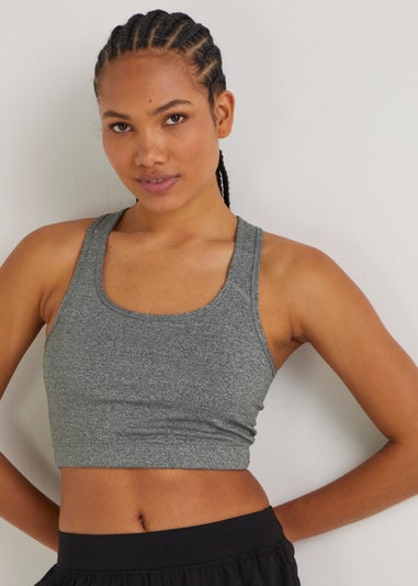 Souluxe Grey Padded Sports Bra