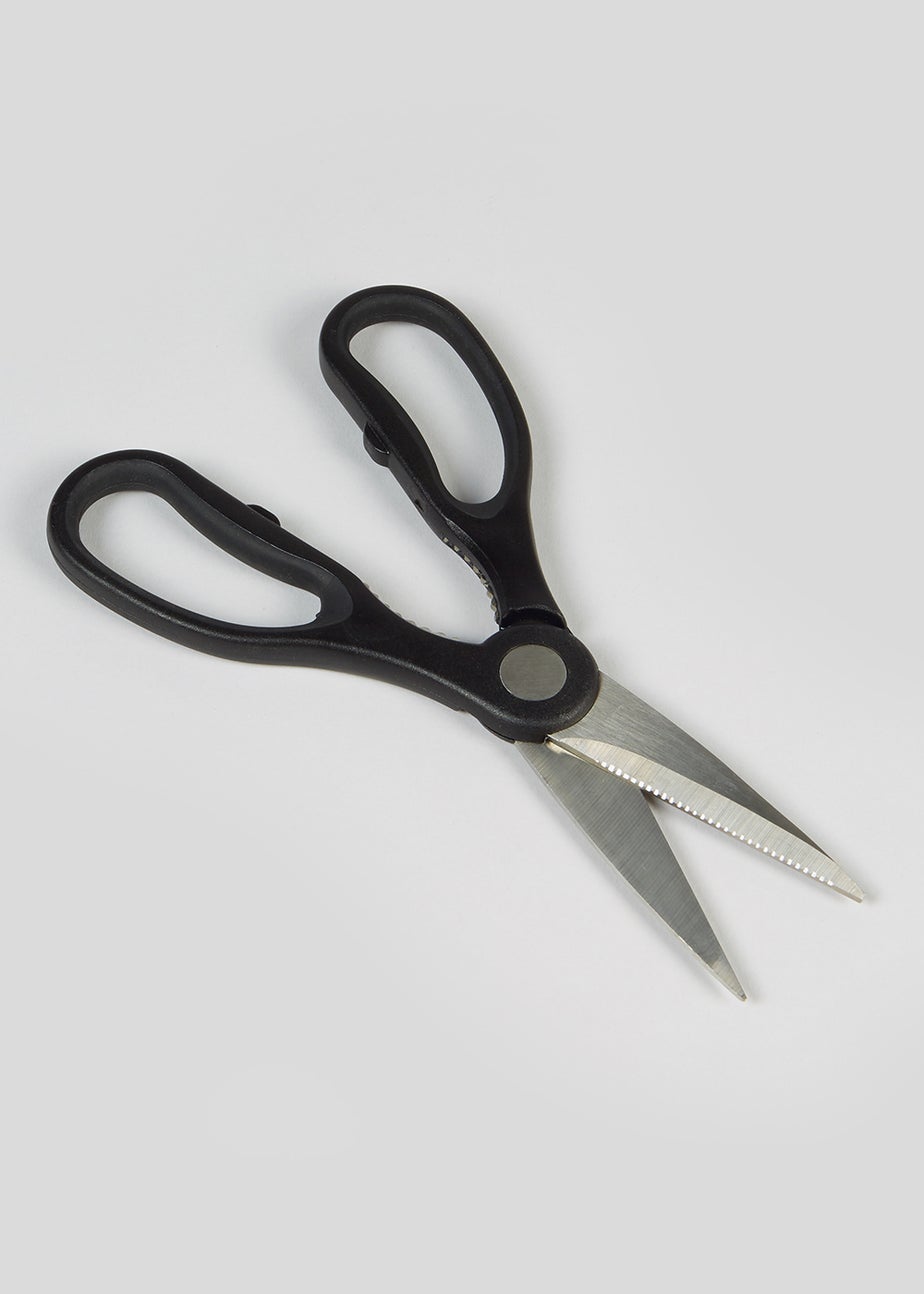 Black Handle Kitchen Scissors