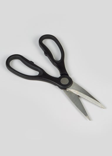 Black Handle Kitchen Scissors