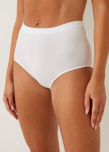 3 Pack White Seamless Full Briefs