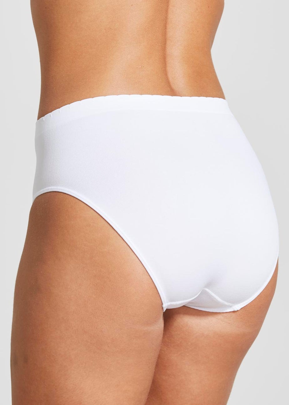 3 Pack White Seamless Full Briefs