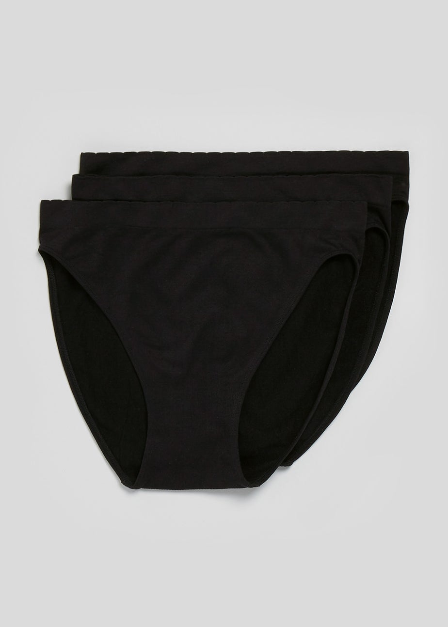 3 Pack Seamless High Leg Knickers