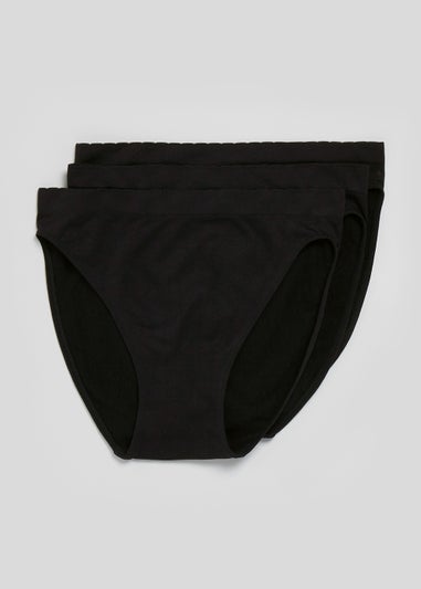 3 Pack Seamless High Leg Knickers