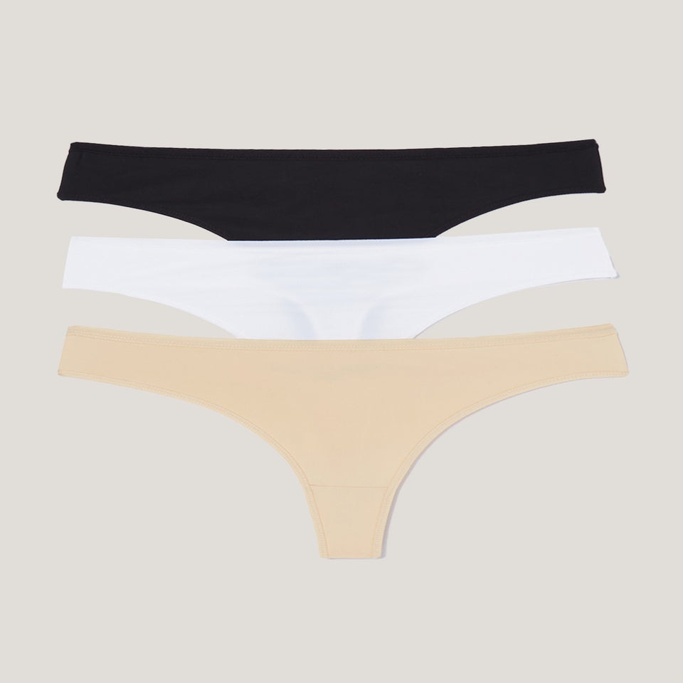 3 Pack No VPL Thongs