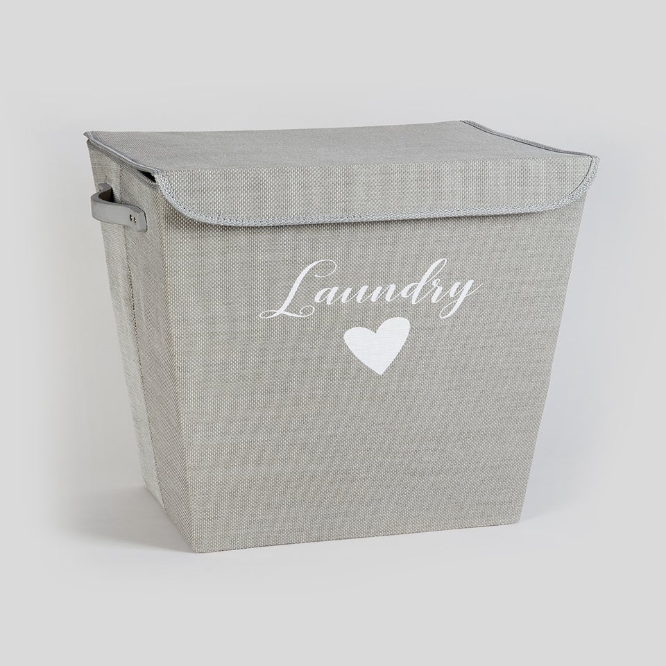 Fabric Laundry Basket (50cm x 40cm x 29cm)