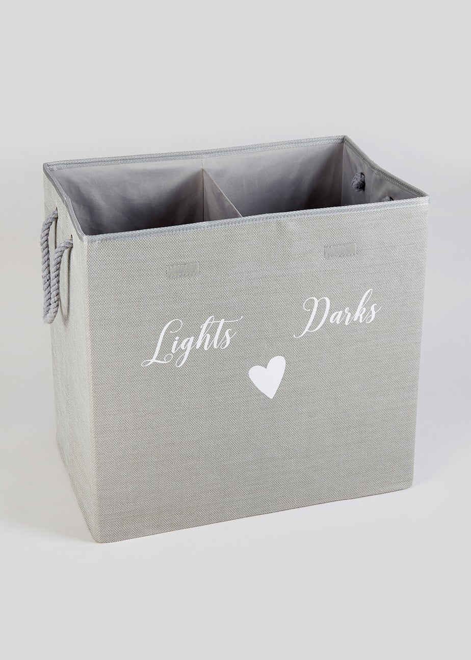 Lights & Darks Section Laundry Basket