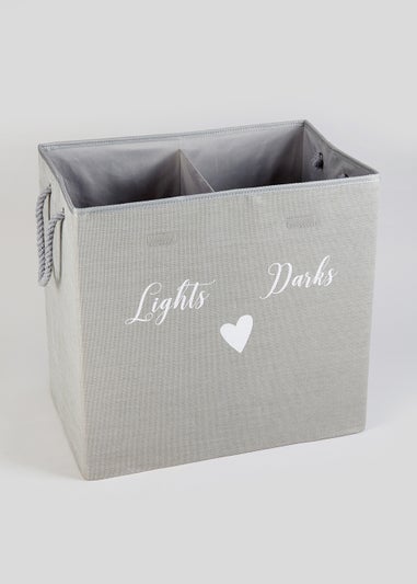 Lights & Darks Section Laundry Basket