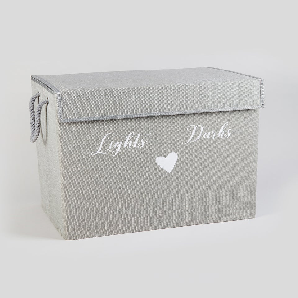 Lights & Darks Section Laundry Basket