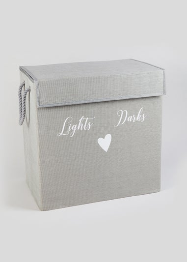 Lights & Darks Section Laundry Basket