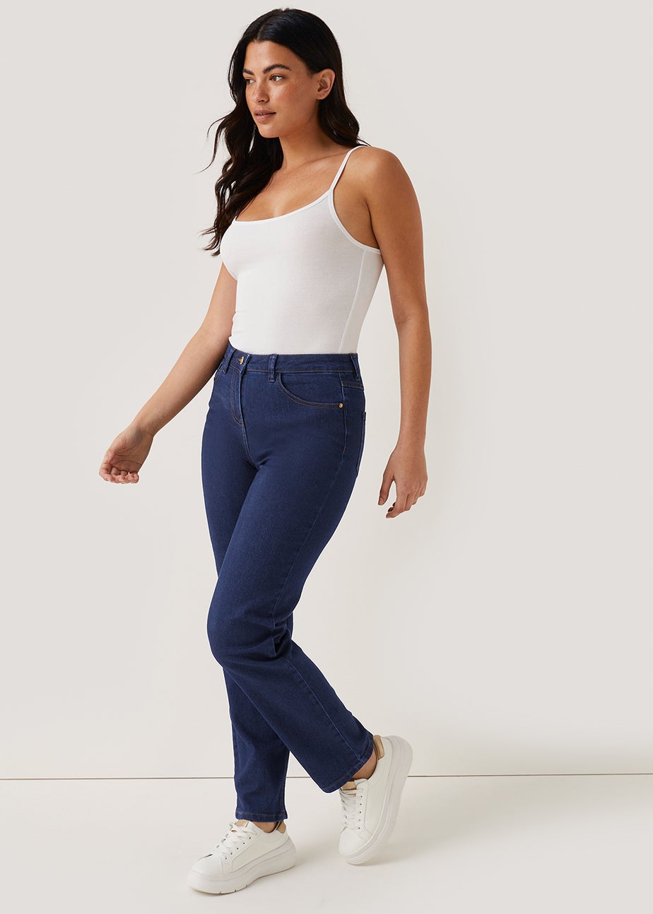 Grace Dark Wash Straight Fit Jeans