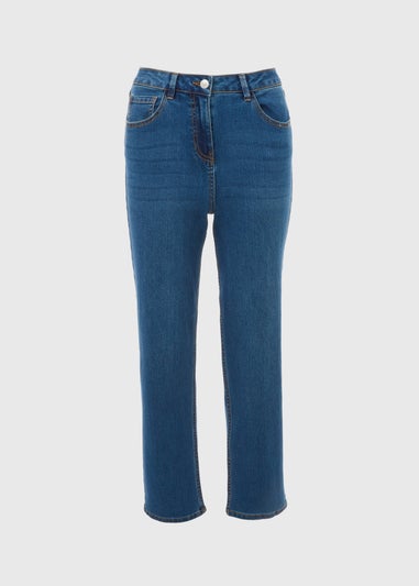 Grace Mid Wash Straight Leg Jeans
