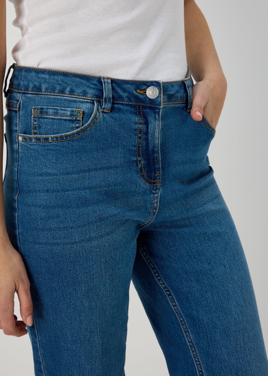 Grace Mid Wash Straight Leg Jeans