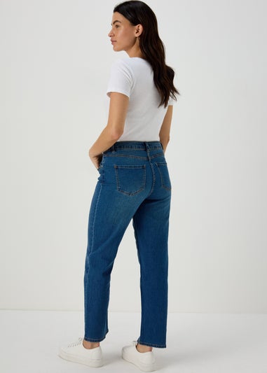 Grace Mid Wash Straight Leg Jeans