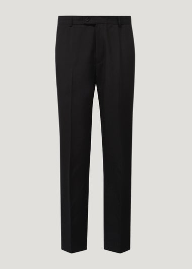 Taylor & Wright Black Regular Fit Formal Trousers