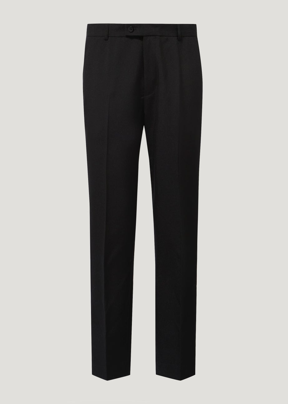 Taylor & Wright Black Regular Fit Formal Trousers