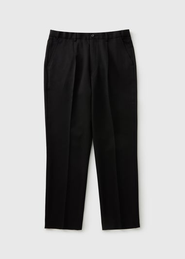 Taylor & Wright Black Regular Fit Flexi Waist Trousers
