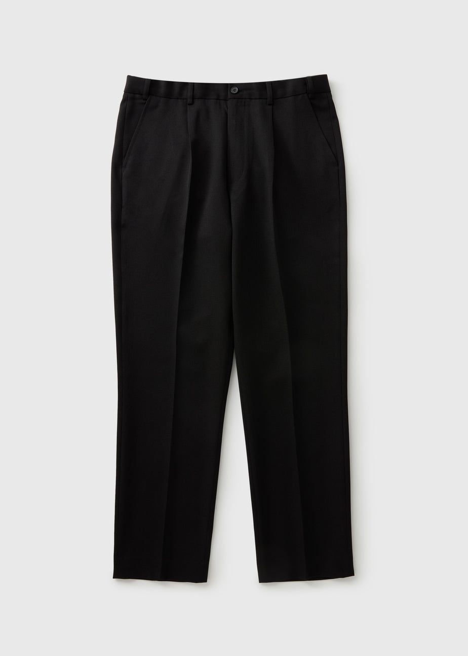 Taylor & Wright Black Regular Fit Flexi Waist Trousers