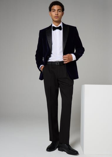 Taylor & Wright Black Regular Fit Flexi Waist Trousers