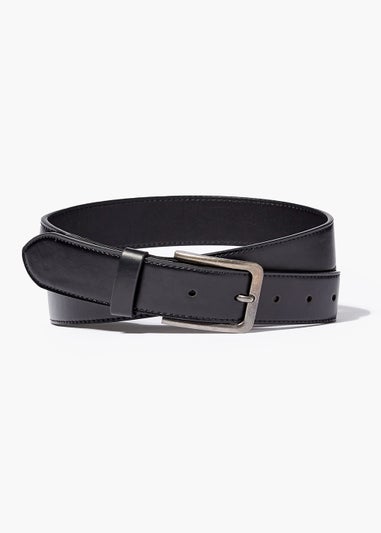 Black PU Flexi Waist Belt