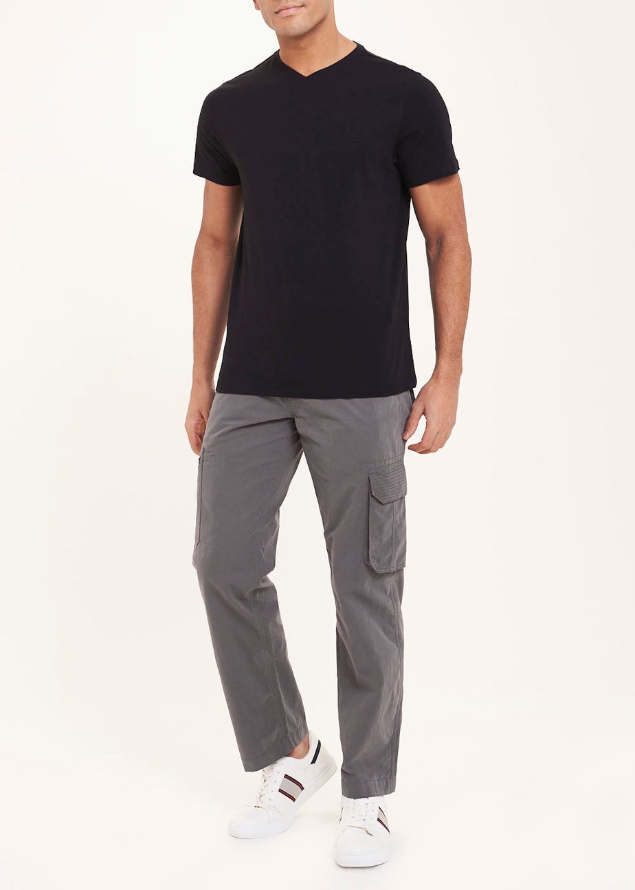 Black Essential V-Neck T-Shirt