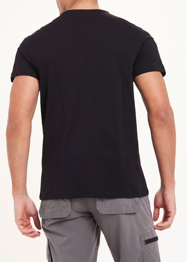 Black Essential V-Neck T-Shirt