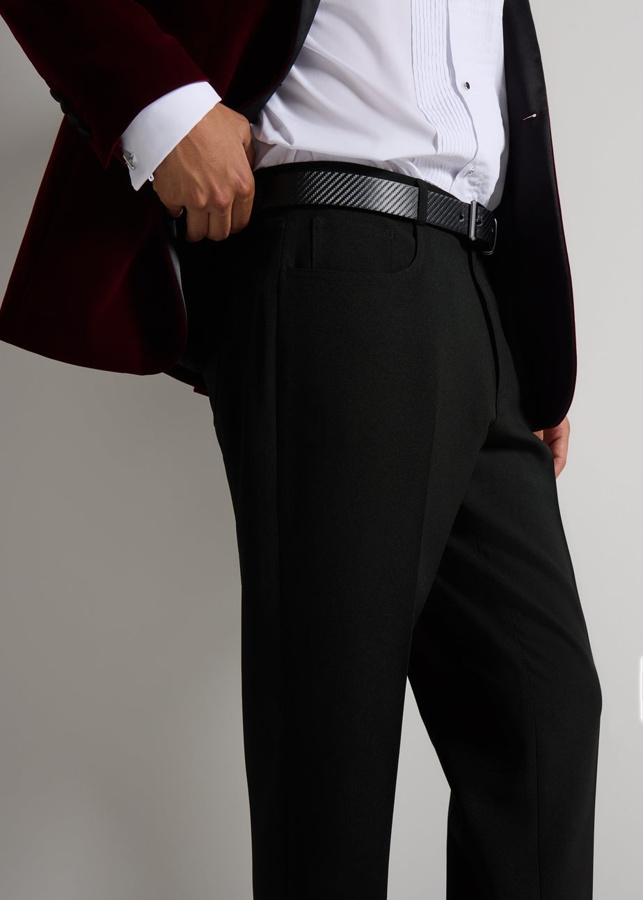 Taylor & Wright Black Slim Fit Formal Trousers