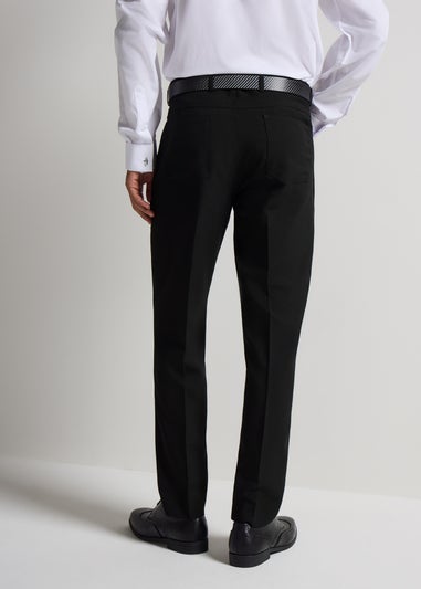 Taylor & Wright Black Slim Fit Formal Trousers