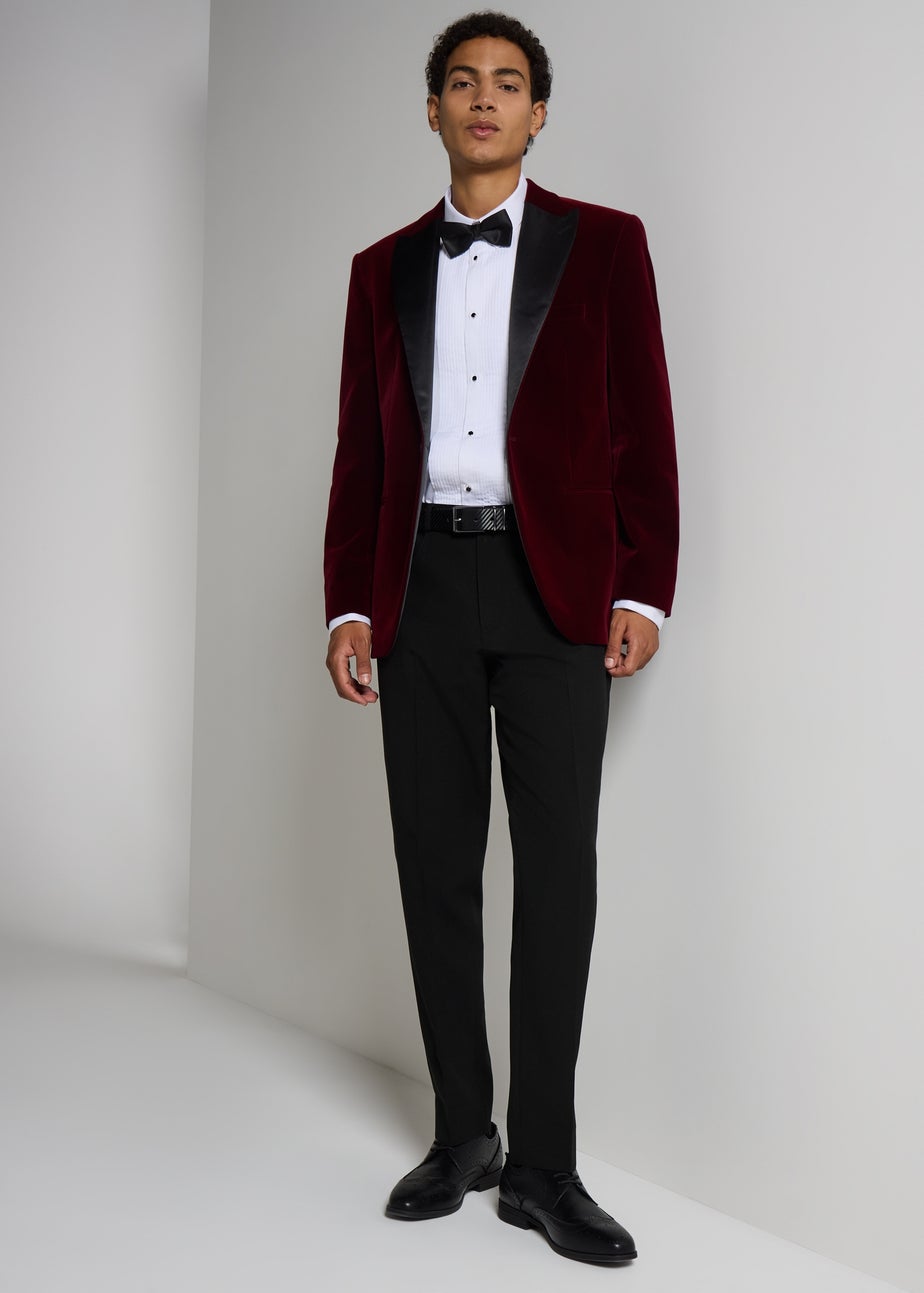 Taylor & Wright Black Slim Fit Formal Trousers