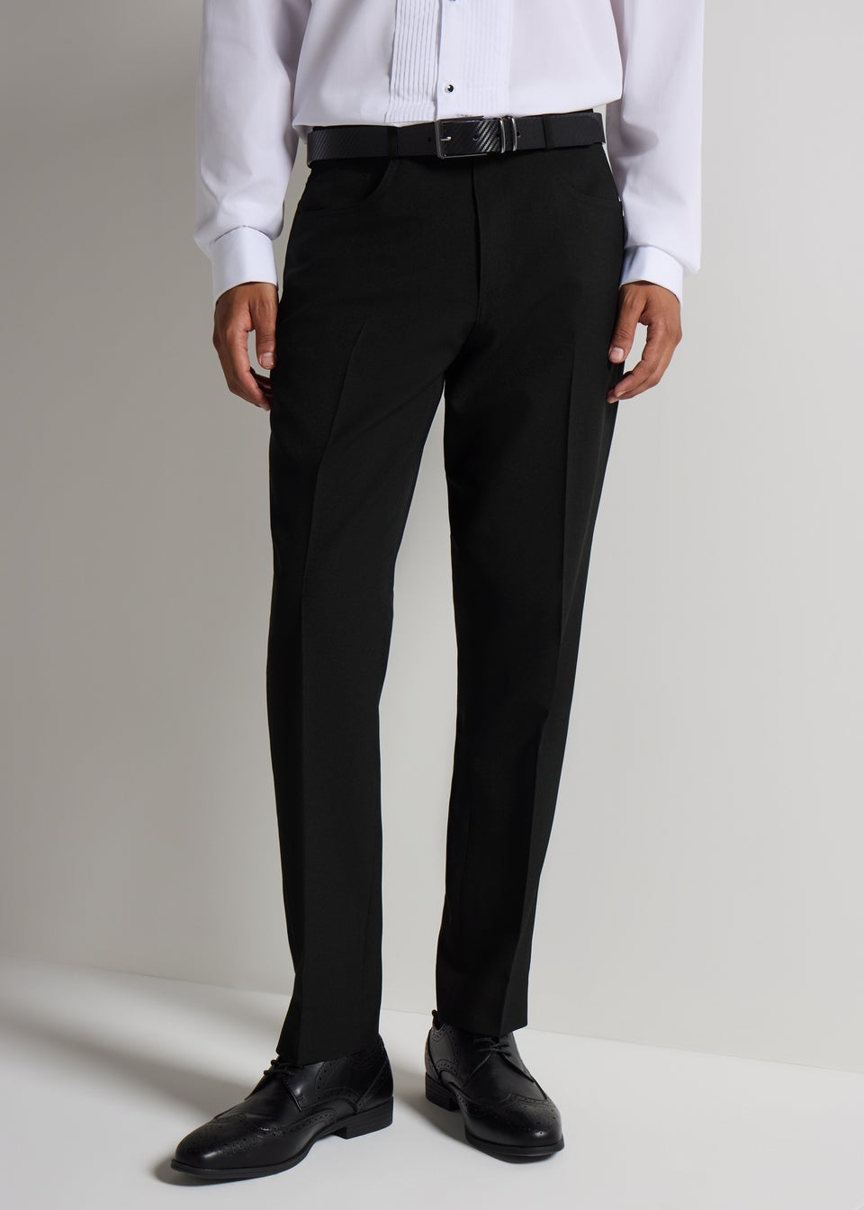 Taylor & Wright Black Slim Fit Formal Trousers