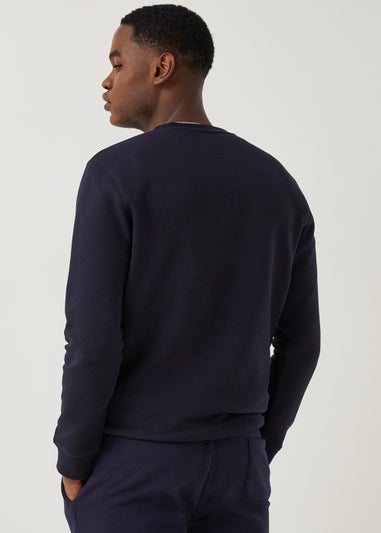 Navy Essential Crew Neck Sweatshirt