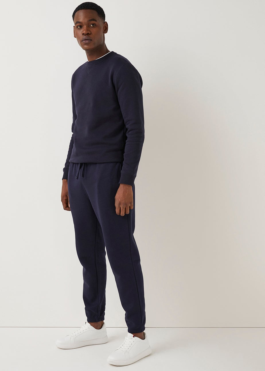 Navy Essential Crew Neck Sweatshirt