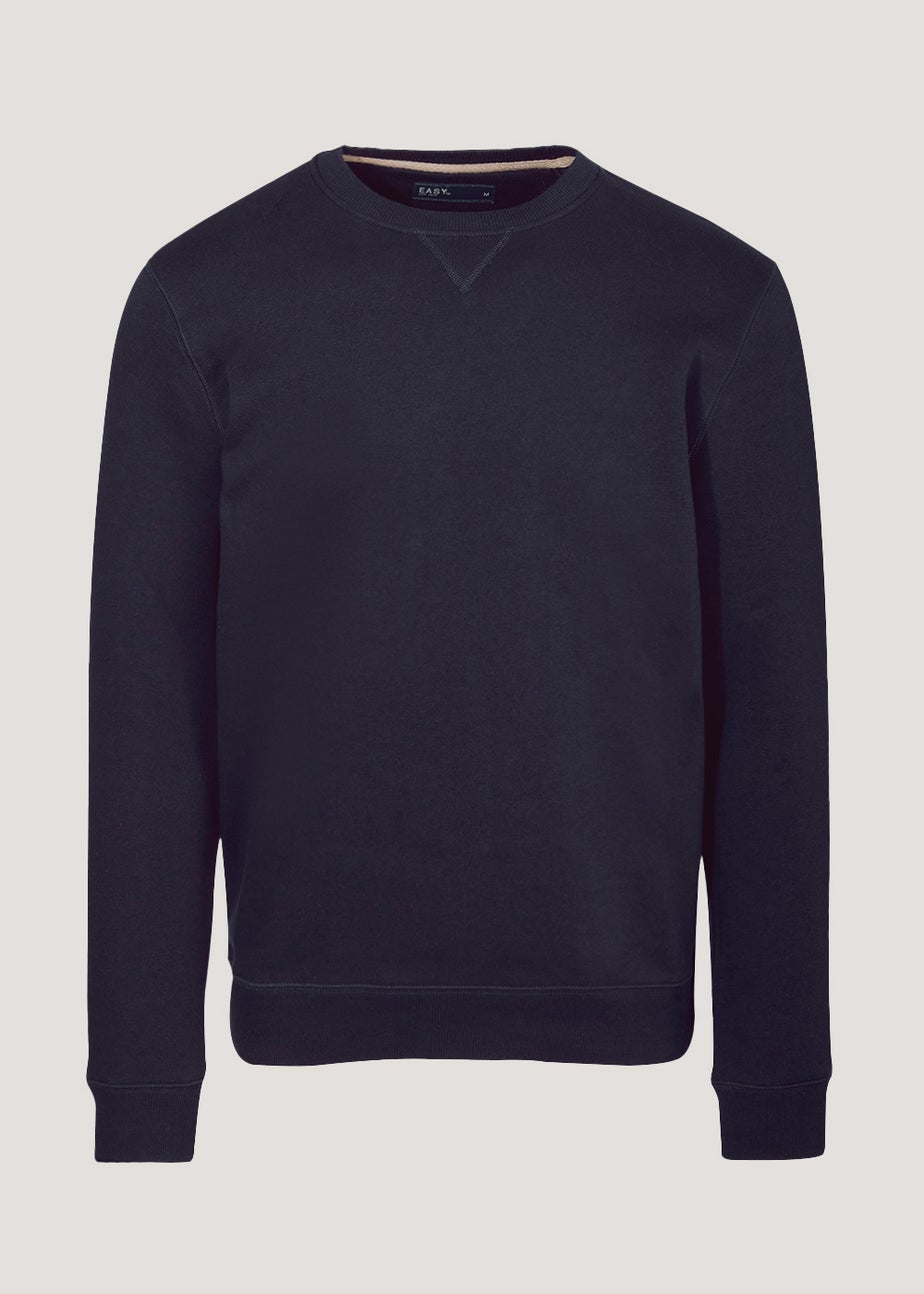 Navy Essential Crew Neck Sweatshirt