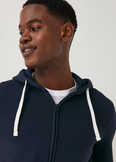Navy Zip Up Hoodie