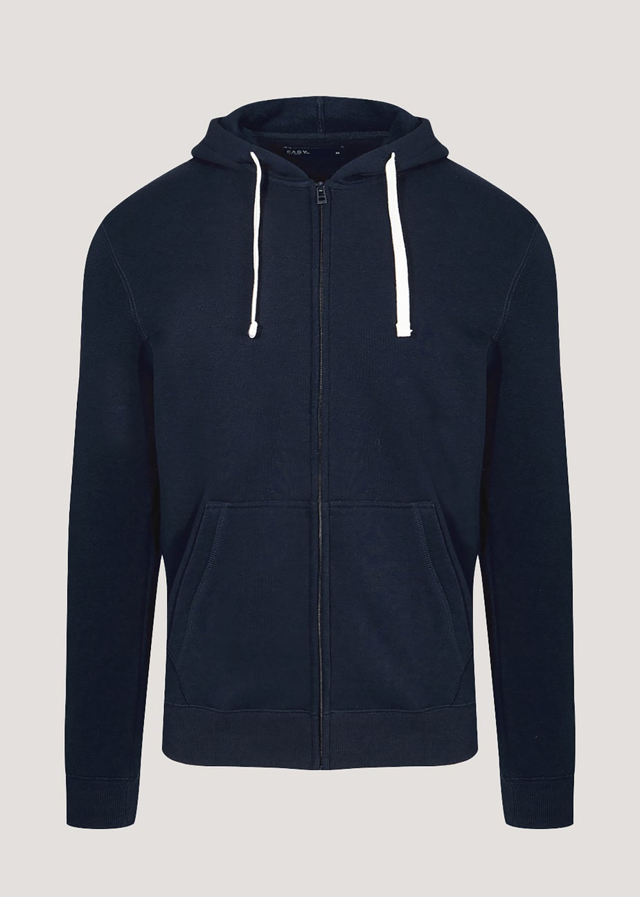 Navy Zip Up Hoodie