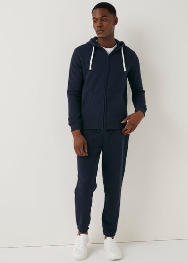 Navy Zip Up Hoodie