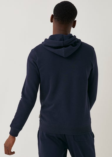 Navy Zip Up Hoodie