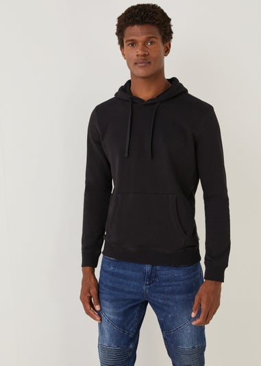 Black Pull-On Hoodie