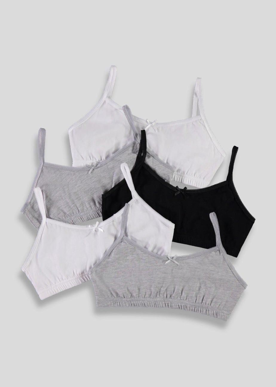 Girls 5 Pack Core Crop Tops (6-13yrs)